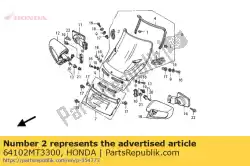 Aquí puede pedir goma, parabrisas de Honda , con el número de pieza 64102MT3300: