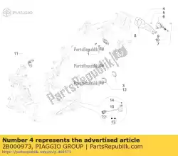 Here you can order the actuator support bracket from Piaggio Group, with part number 2B000973: