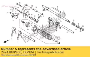 Honda 24241KPP900 eixo, garfo de mudança de marcha - Lado inferior