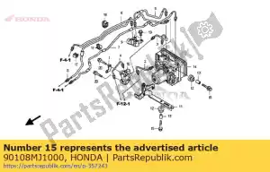 Honda 90108MJ1000 bullone, flangia, 6x25 - Il fondo