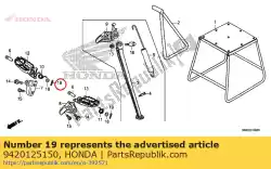 Aqui você pode pedir o pino, divisão, 2,5x15 em Honda , com o número da peça 9420125150: