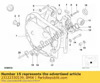 23122330139, BMW, asafdichting - 14x22x5 bmw   850 1100 1150 1200 1992 1993 1994 1995 1996 1997 1998 1999 2000 2001 2002 2003 2004 2005 2006 2007 2008 2009, Nieuw