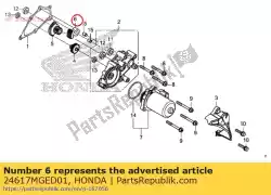 Here you can order the gear, shift reduction (42 from Honda, with part number 24617MGED01: