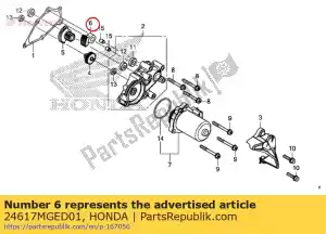 Honda 24617MGED01 gear, shift reduction (42 - Bottom side