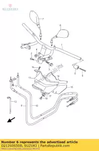 suzuki D21260650B vis ux125 / 150 - La partie au fond