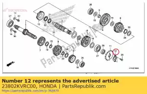 Honda 23802KVRC00 plate, fixing - Bottom side