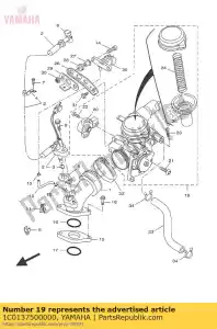 yamaha 1C0137500000 throttle body assy - Bottom side