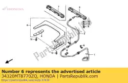 Here you can order the no description available at the moment from Honda, with part number 34320MT8770ZQ: