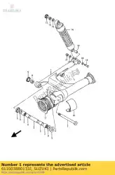 Ici, vous pouvez commander le bras oscillant, arrière auprès de Suzuki , avec le numéro de pièce 6110038B0133J: