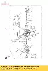 Aquí puede pedir soporte, chorro de aguja de Yamaha , con el número de pieza 5PA1496A0000: