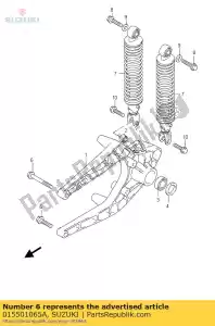 Suzuki 015501065A parafuso - Lado inferior