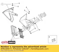 AP8184877, Piaggio Group, Conduit d'air droit aprilia  rxv sxv 450 550 2009 2010 2011, Nouveau