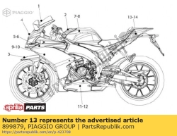 Aprilia 899879, Rechter achterkuip dec. 