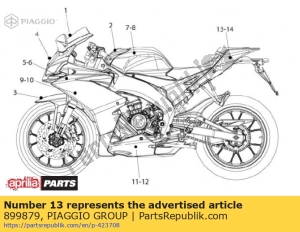 aprilia 899879 rechter achterkuip dec. 