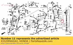 Ici, vous pouvez commander le jeu de pistons, maître-cylindre auprès de Honda , avec le numéro de pièce 43520MAJG42: