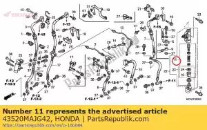 Honda 43520MAJG42 zestaw t?oków, g?ówny cylinder - Dół