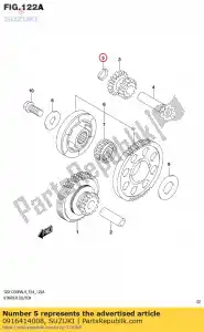 suzuki 0916414008 washer,wave - Bottom side