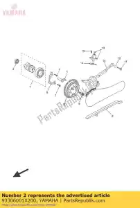 yamaha 93306001X200 bearing - Bottom side