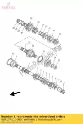 Here you can order the axle, main from Yamaha, with part number 4BR174110000: