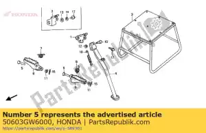 honda 50603GW6000 pino, junta de degrau - Lado inferior