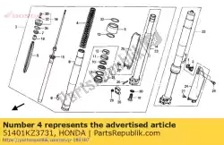 Here you can order the no description available at the moment from Honda, with part number 51401KZ3731: