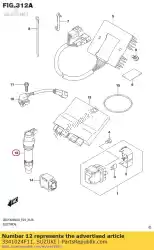 Aqui você pode pedir o bobina de ignição em Suzuki , com o número da peça 3341024F11:
