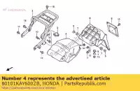 80101KAY600ZB, Honda, spatbord a, r * rp121 * honda nx transcity  nx125 125 , Nieuw