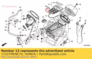 Honda 17227MENE70 mola, tampa do filtro de ar - Lado inferior