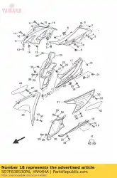 Qui puoi ordinare copertina sotto mwm4 da Yamaha , con numero parte 5D7F838530P6: