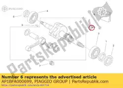 Qui puoi ordinare albero motore cpl. Da Piaggio Group , con numero parte AP1BFA000699: