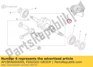 Piaggio Group AP1BFA000699 albero motore cpl. - Il fondo