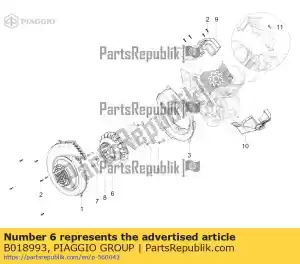Piaggio Group B018993 wentylator, kompletny - Dół