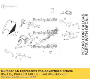 Piaggio Group 862415 primavera - Lado inferior