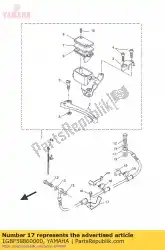 Qui puoi ordinare supporto, tubo freno da Yamaha , con numero parte 1GBF58860000: