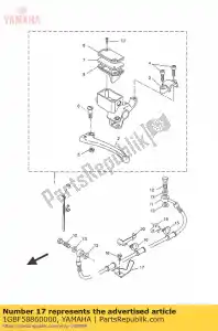 yamaha 1GBF58860000 supporto, tubo freno - Il fondo