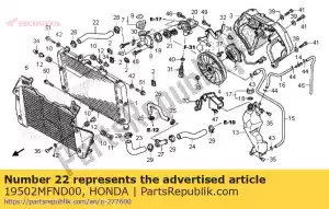 Honda 19502MFND00 mangueira b, rad para cima - Lado inferior