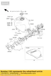 Tutaj możesz zamówić ko? Nierzowe, 6x70, bla zx636-b1 od Kawasaki , z numerem części 130J0670: