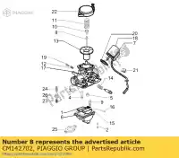 CM142702, Piaggio Group, Sto?kowy ko?ek aprilia piaggio  rp8m25310, rp8m25300, rp8m25411 scarabeo zip 100 2001 2002 2003 2004 2005 2006 2011 2016 2017 2018 2019 2020 2021 2022, Nowy