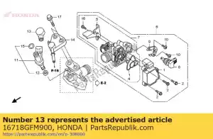 Honda 16718GFM900 amortiguador a, conector - Lado inferior