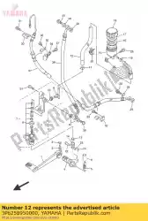 Here you can order the hose, reservoir from Yamaha, with part number 3P6258950000: