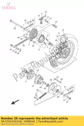 Aqui você pode pedir o roda dentada, acionada (35t) em Yamaha , com o número da peça 5A7254350100: