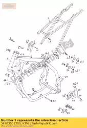 Aquí puede pedir marco 250-380 mxc / exc usa '00 de KTM , con el número de pieza 54703001300: