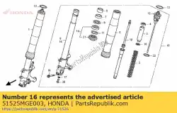 Aqui você pode pedir o comp. Tubo, l. Slide em Honda , com o número da peça 51525MGE003: