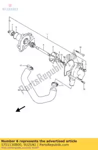 suzuki 1751130B00 albero, pompa dell'acqua - Il fondo