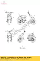 2B7F17994000, Yamaha, grafico yamaha cw 50 2011, Nuovo