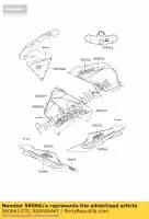 560661435, Kawasaki, patroon, brandstoftank, links zx900-f2h kawasaki zx 900 2003, Nieuw