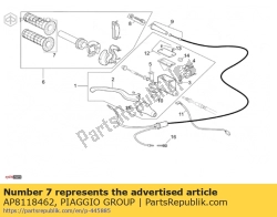 Aprilia AP8118462, Para uchwytów. czarny, OEM: Aprilia AP8118462