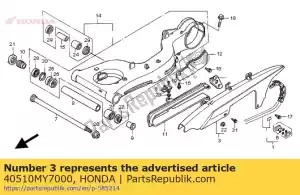 honda 40510MY7000 protetor de corrente - Lado direito