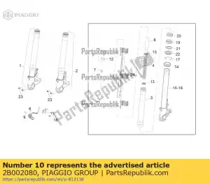 Piaggio Group 2B002080 lh plunger. complete - Bottom side