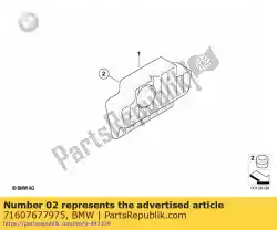 Tutaj możesz zamówić gumowa przelotka do obudowy aluminiowej od BMW , z numerem części 71607677975: